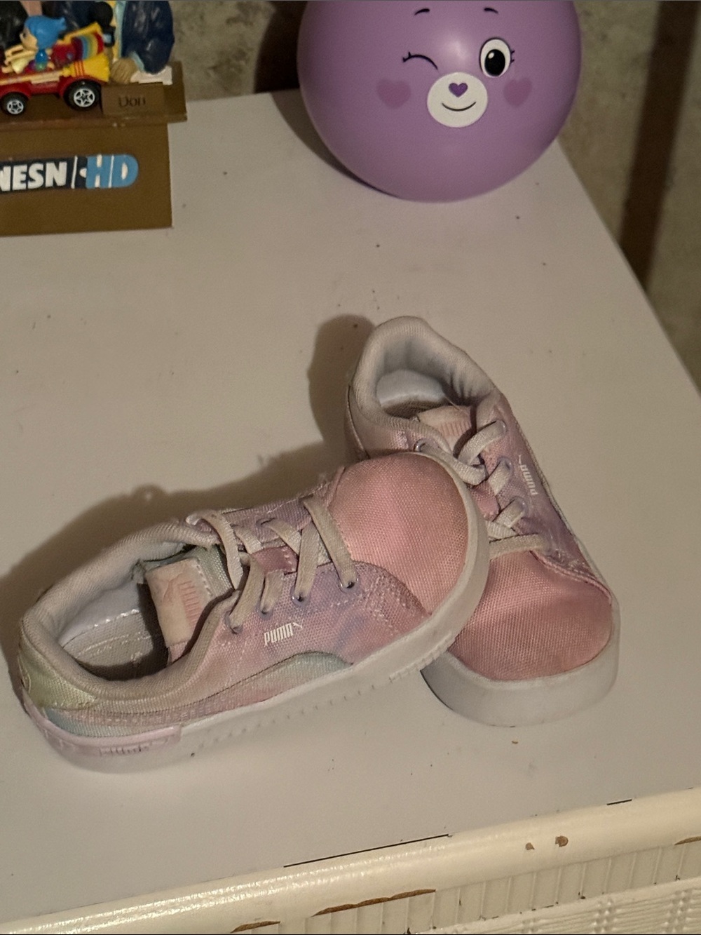 PUMA Kids Pastel Pink Low-Top Sneakers